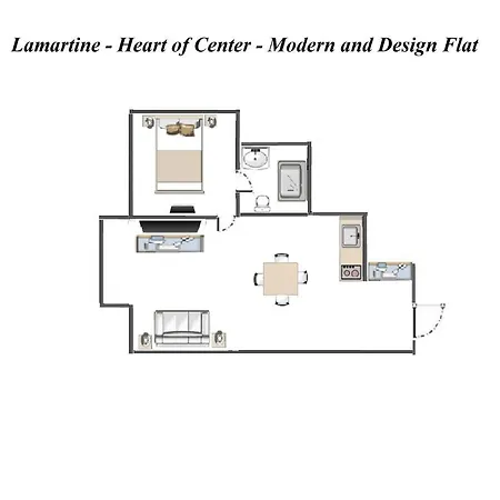 Апартаменты Lamartine- Heart Of Center- Modern And Design Flat